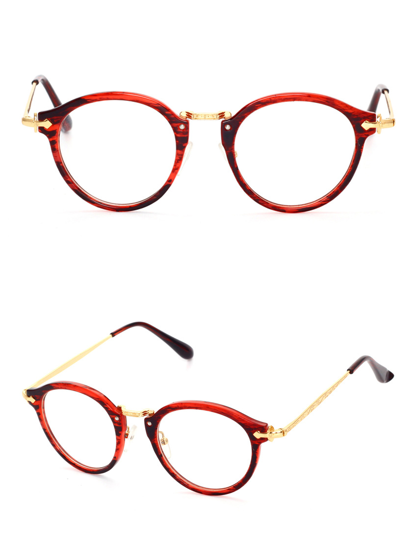 韩版复古文艺圆框架女款可配近视眼镜超轻潮人男士全框圆脸平光镜