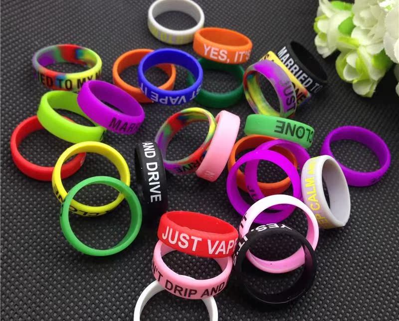 机械电子烟防滑环硅胶圈装饰环七彩硅胶环逼格环防滑圈耐高温批发