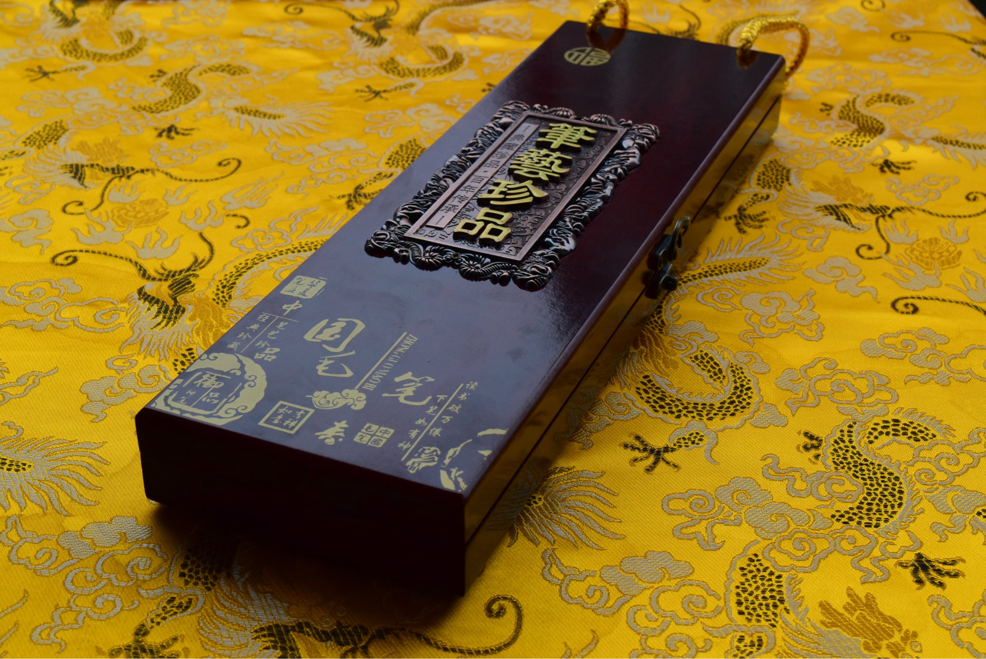 批发礼盒包装 三支毛笔礼盒 文房四宝毛笔笔盒工艺送礼皆宜