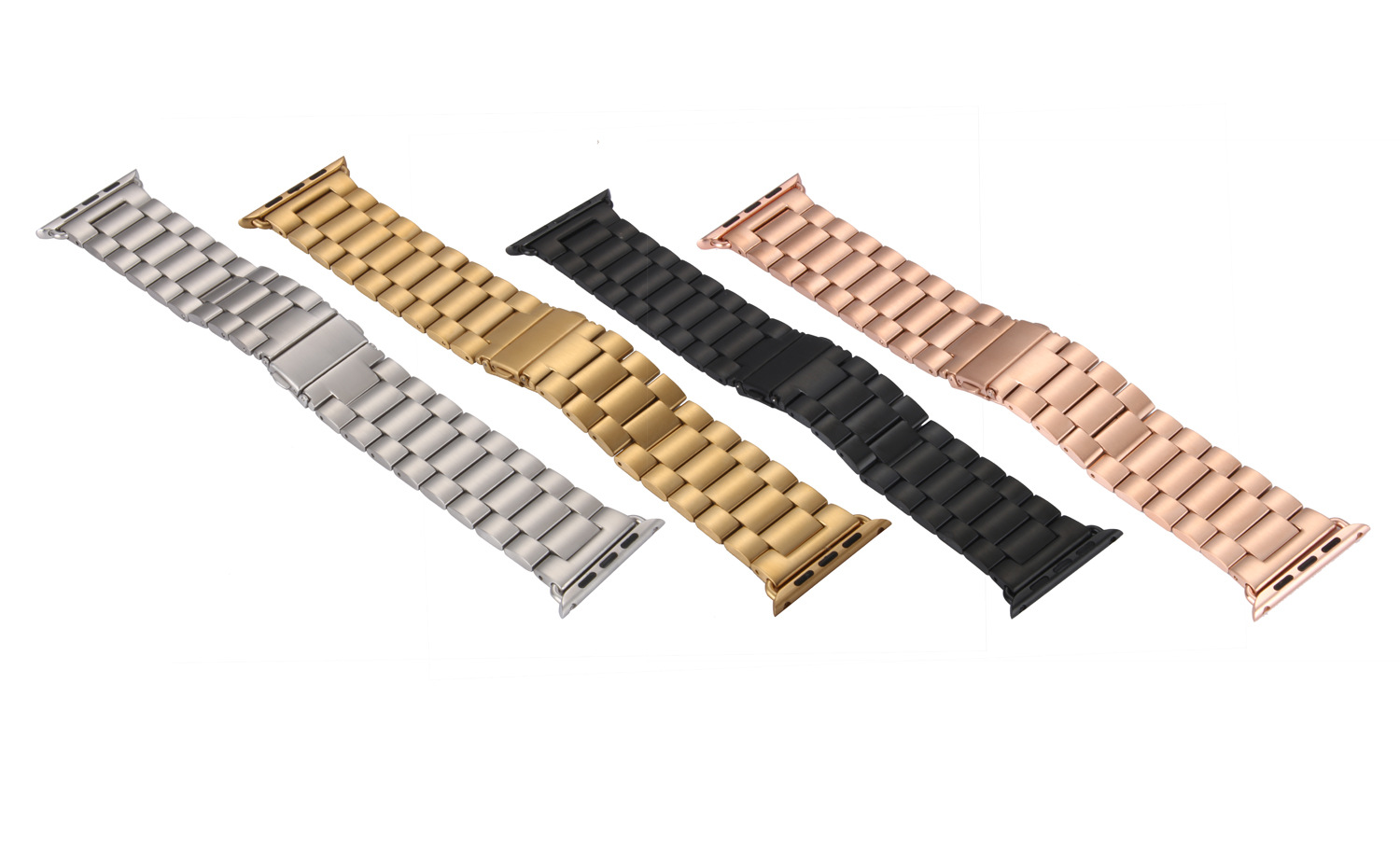 适配苹果apple watch不锈钢表带 金属表带 苹果手表钢表带批发