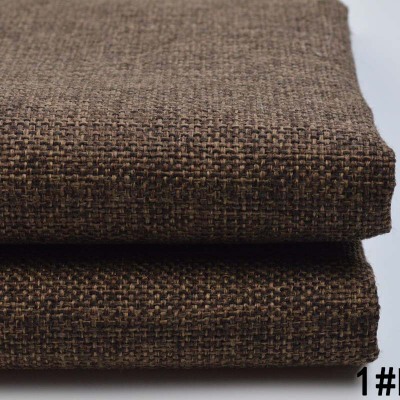 【厂家直销】高档加厚 仿亚麻沙发布料 批发各类粗麻细麻 纯色