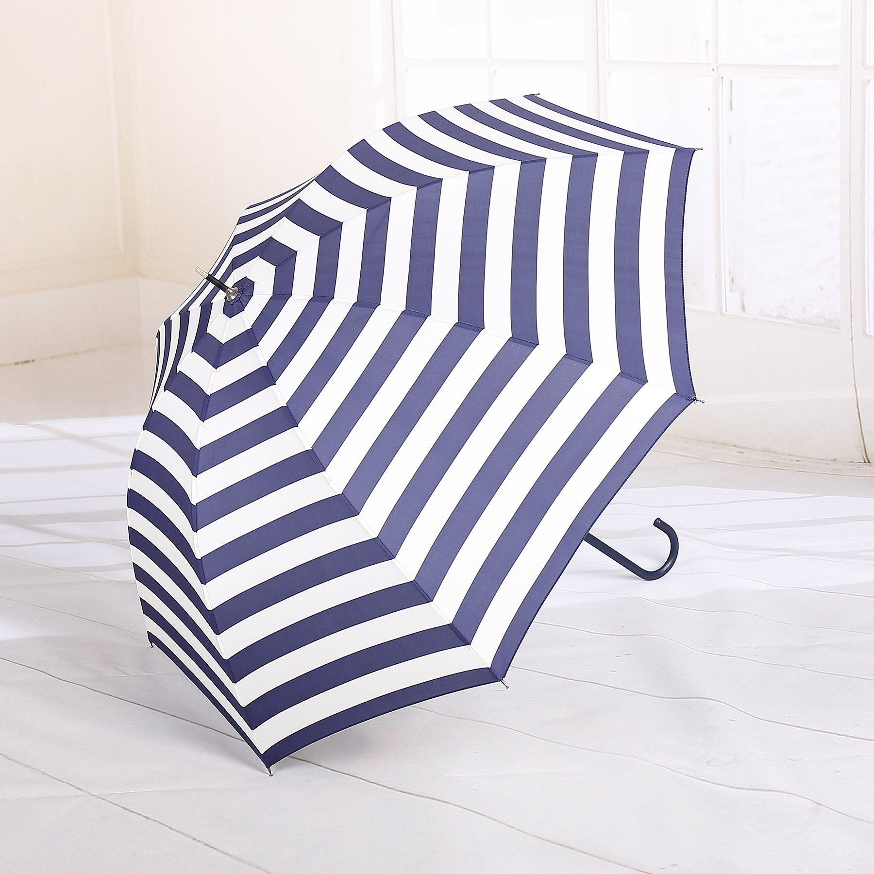 创意直杆条纹伞和三折条纹伞遮阳挡风晴雨伞图案精美可定制