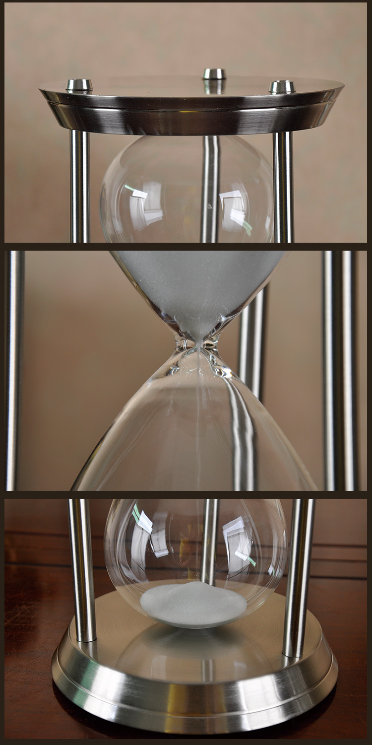 批发何以生箫默五金摇摆沙漏 金属沙漏计时器 生日 婚庆 毕业礼物