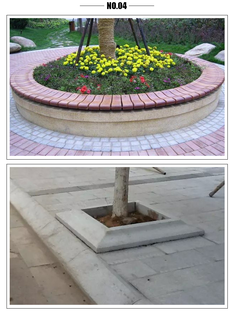 人造石树围 家装石材园林树围 尺寸可定做花岗岩 芝麻白厂家直销