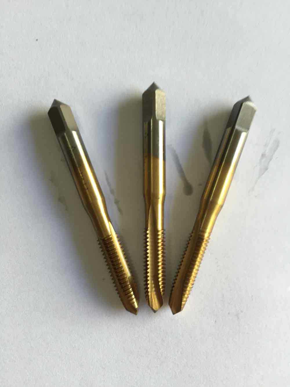 厂家直销批发m6螺尖镀钛丝锥螺尖镀钛丝锥螺纹丝锥丝锥