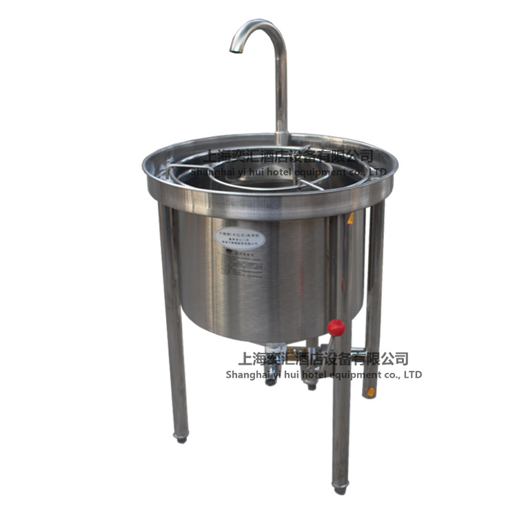 100KG高品质水压式不锈钢商用洗米机商用自动淘米机 大型洗米机
