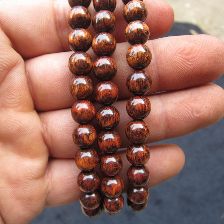 厂家批发蛇纹木满花手串佛珠蛇桑木108颗精工8mm念珠手链