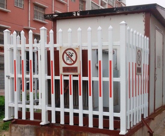 电力安全围栏 电力电箱pvc变压器防护护栏 变压器围栏