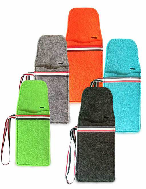 苹果iphone6手机套手提移动电源布袋手机布套翻盖毛毡手机套定制