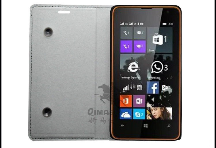 微软lumia 430吸盘手机套 诺基亚n430支架式手机皮套 435保护壳套