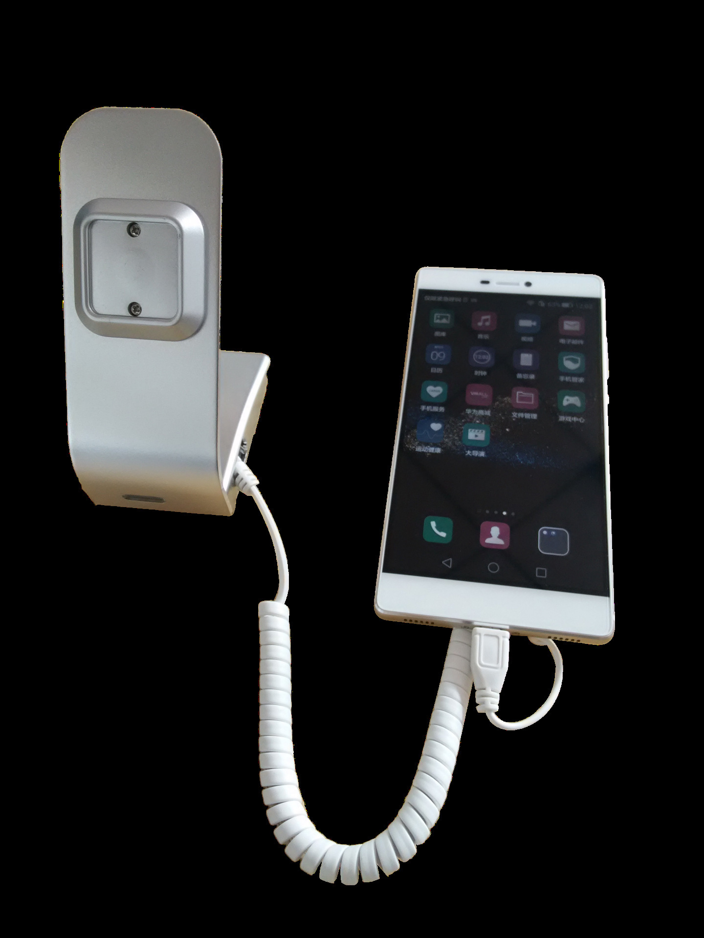 荐 厂家直销 l形智能手机防盗报警器 集成手机防盗报警器 银色版