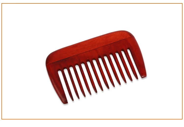 潘朵拉草木染无柄梳子 创意款印花实用宽齿木梳厂家直销 代理.