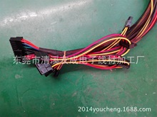 电脑电源组合线束20+4PIN 24P 大4P SATA 4P PCI6P8P套线压基板端