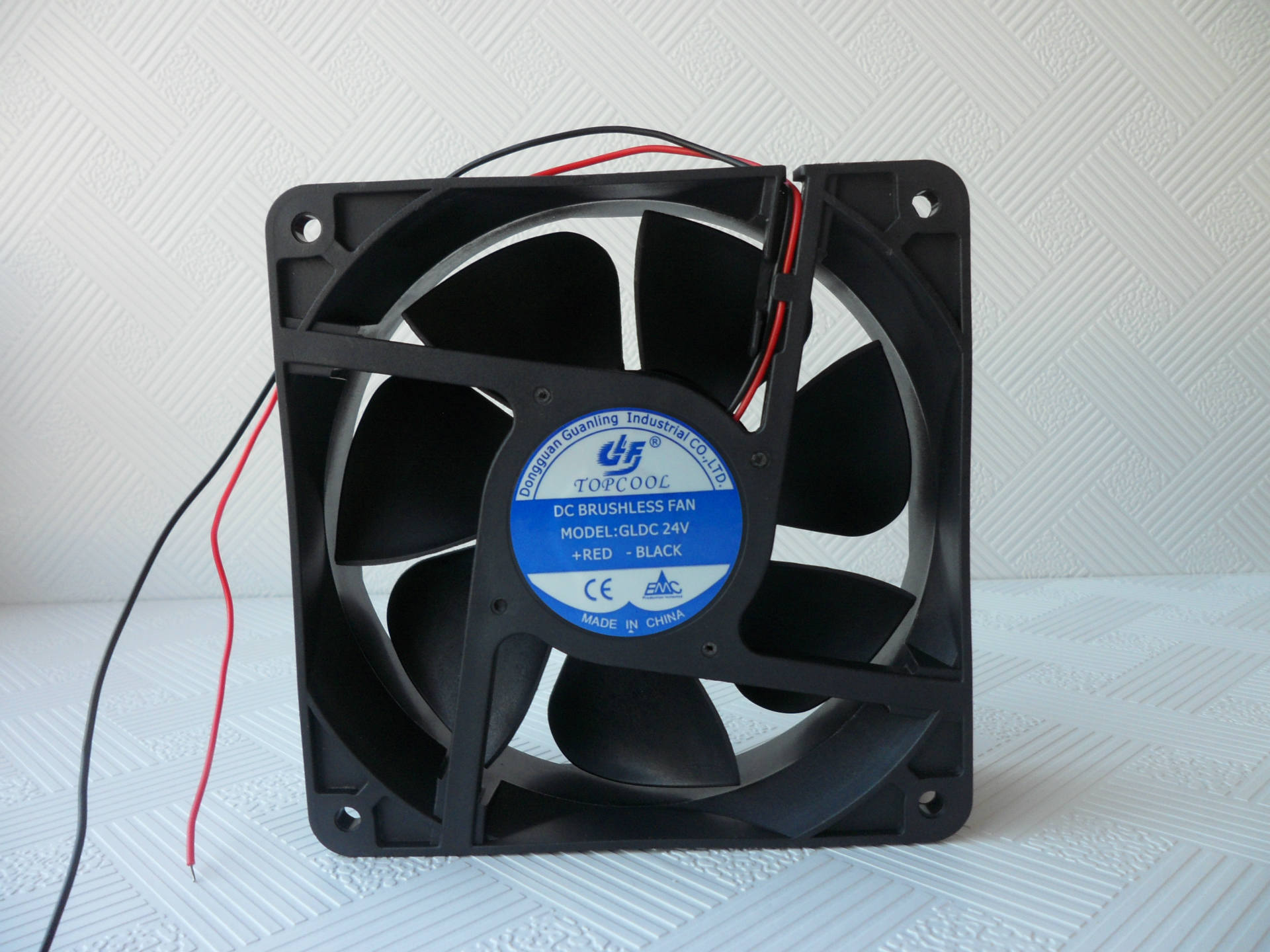 冠凌12038商用冷柜风扇24v直流散热风扇