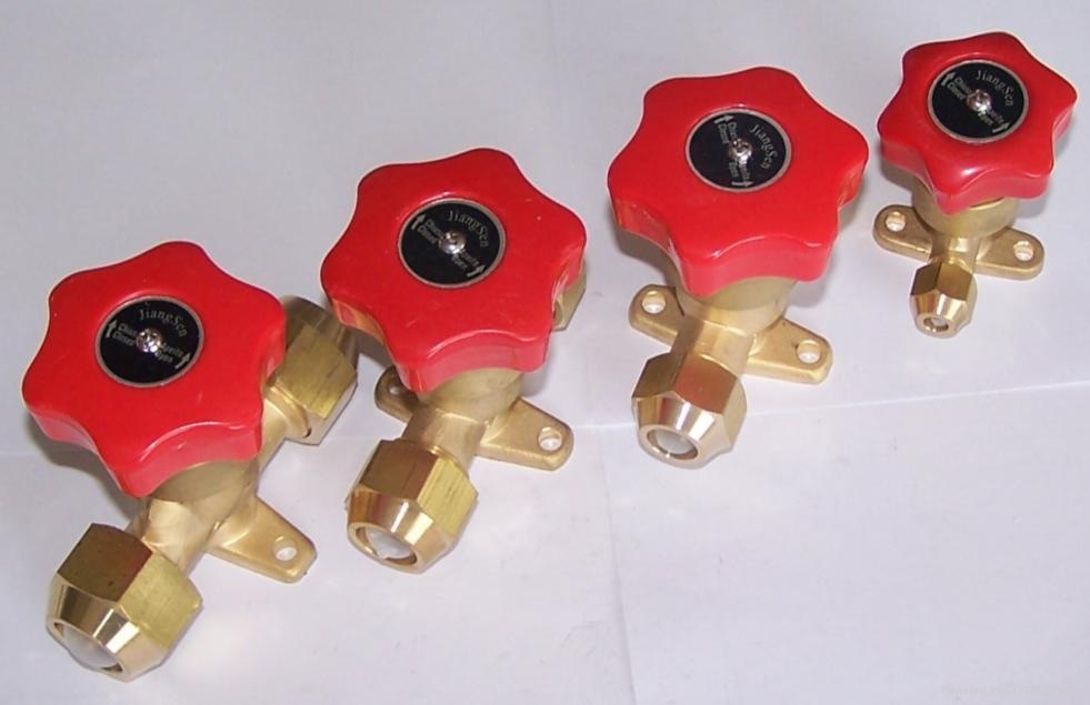 制冷设备阀门冷水机组截止阀冷库直通阀冷冻机手阀58螺口5分2112截止