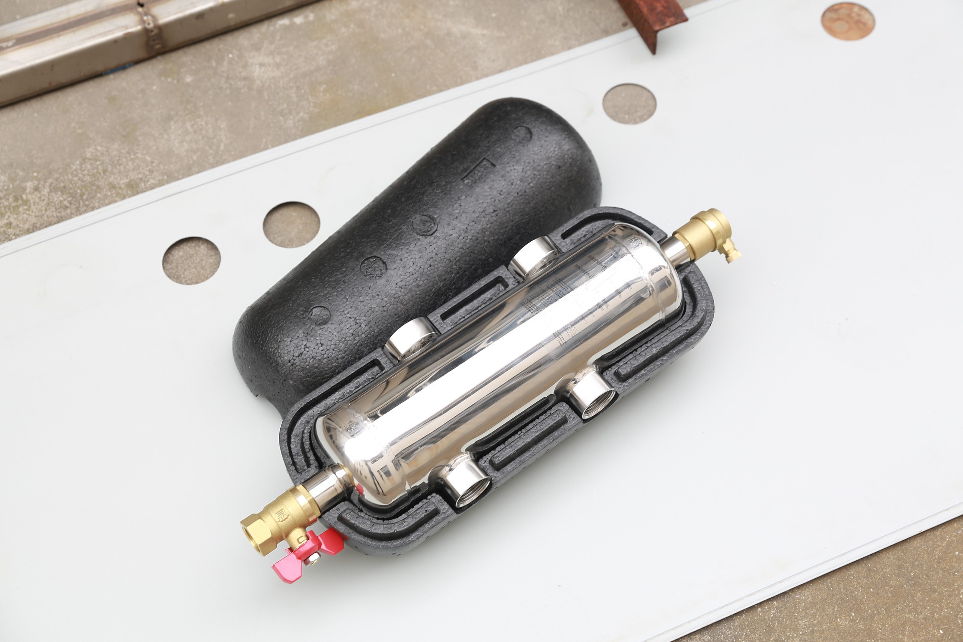 【不锈钢】采暖混水罐 壁挂炉采暖耦合罐 108混水罐 工厂批发