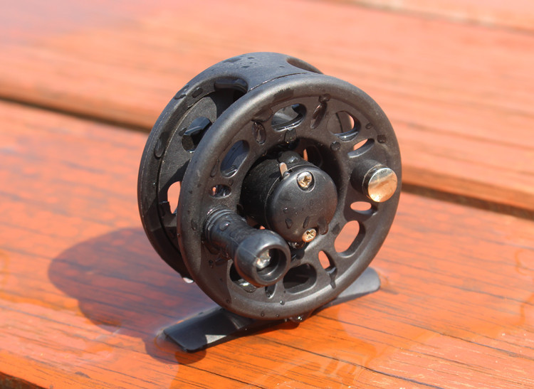 飞蝇轮渔轮 2 1轴右手带协力塑料飞钓轮前打轮中通轮鱼轮筏轮批发