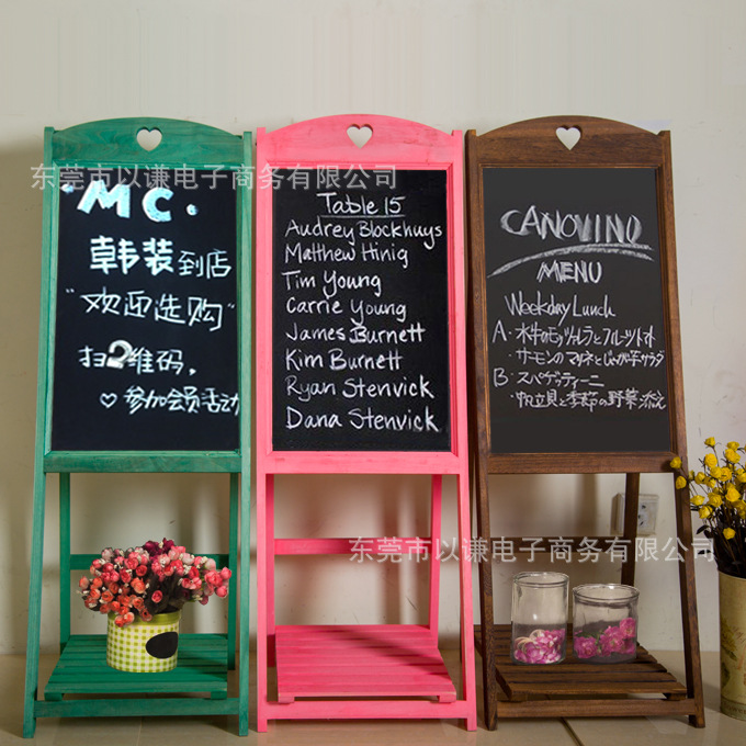 创意小猫造型家用留言板 个性吧台收银台店铺wifi提示立式小黑板