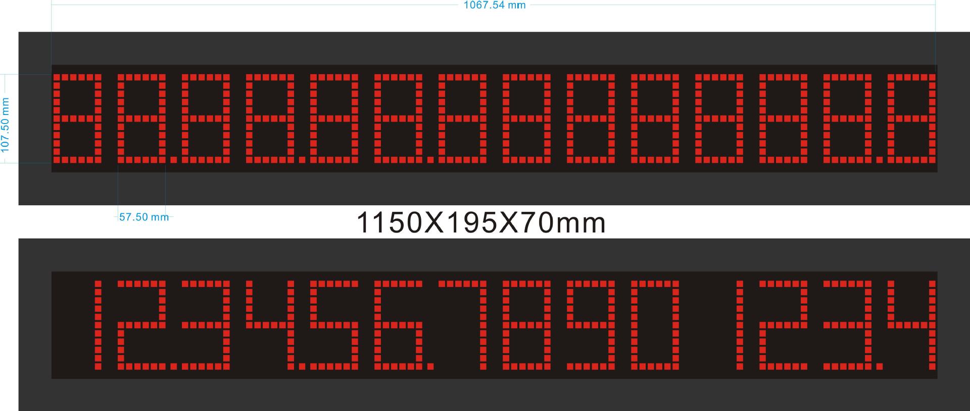 led数字显示屏 测速 测距 北斗校时 深圳光明源专业订制生产