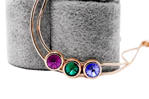 丽晶饰品 合金镀金饰品 时尚淑女款镶钻可动可调脚链 120119