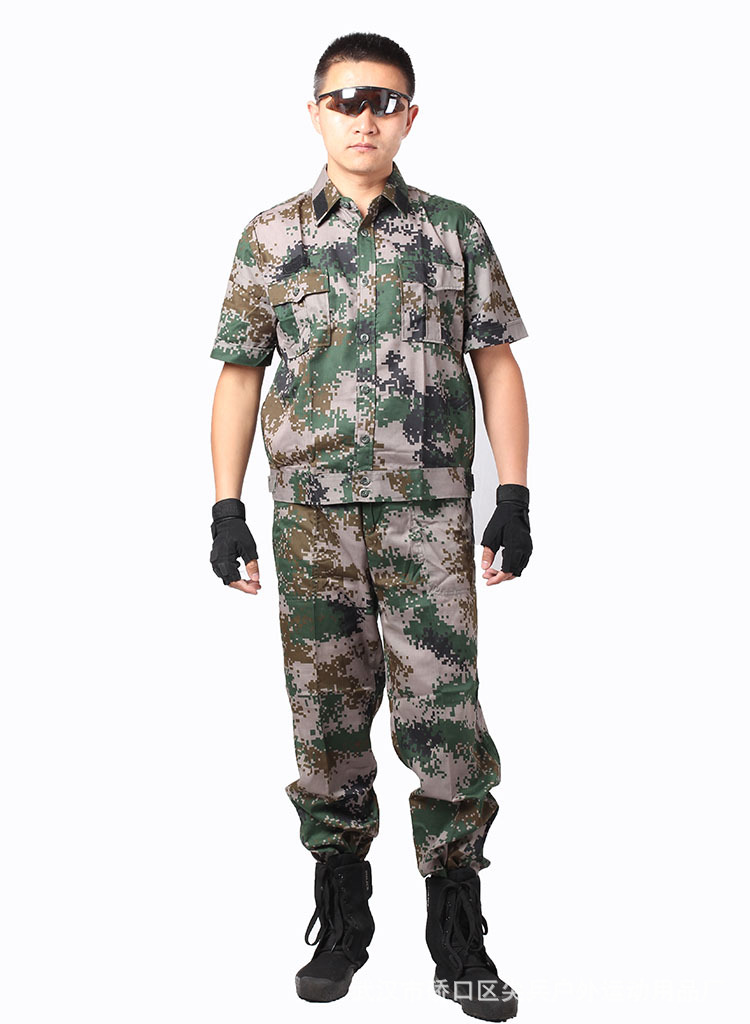 批发07陆夏短袖迷彩服 07夏季短袖作训