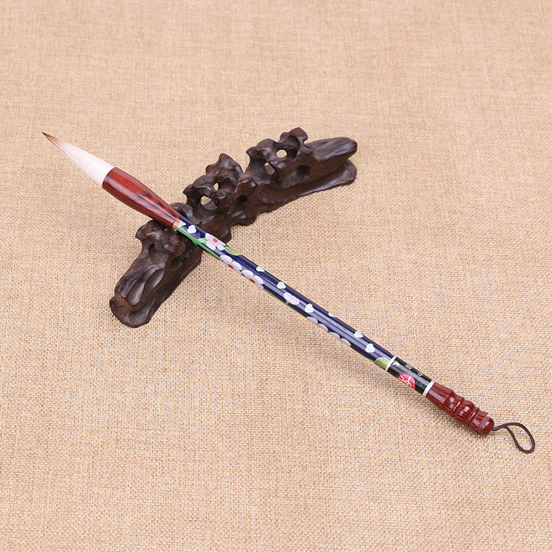 梅花杆狼毫兼毫梅花木杆 马毛梅花木杆 狼羊混合大中小 文房四宝