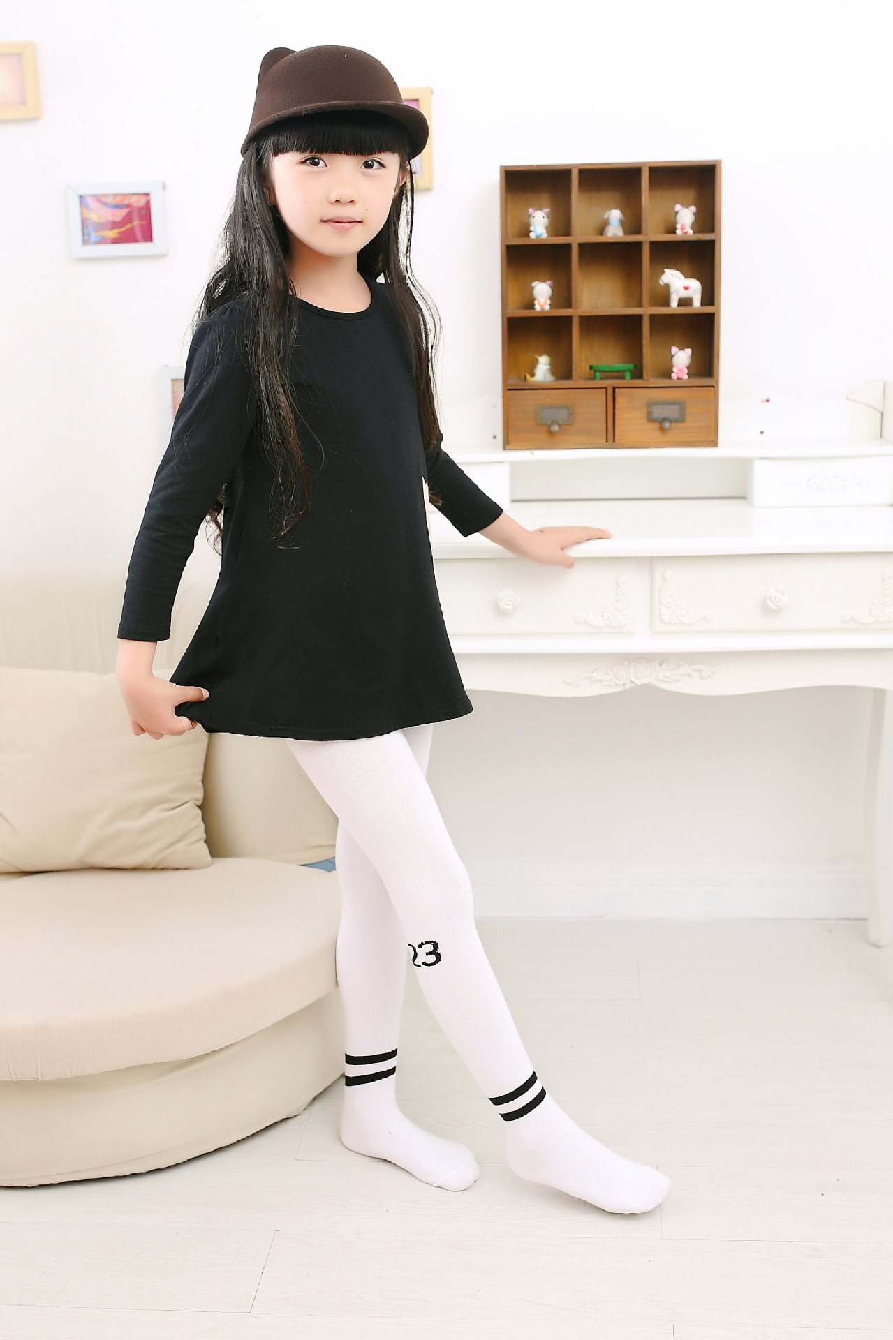 2015秋冬新品儿童袜子全棉女童连裤袜2