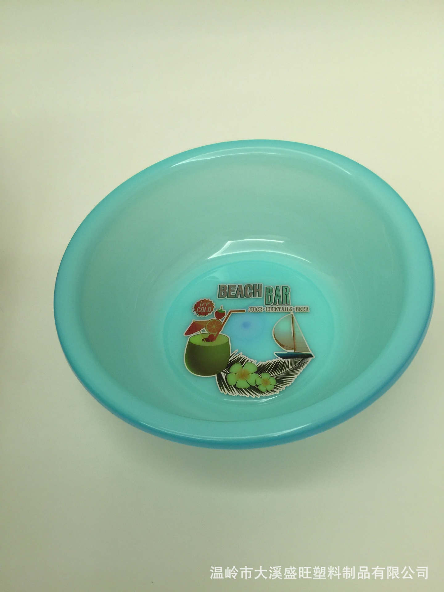 新款上市低压耐摔学生塑料脸盆货号8282水果映花