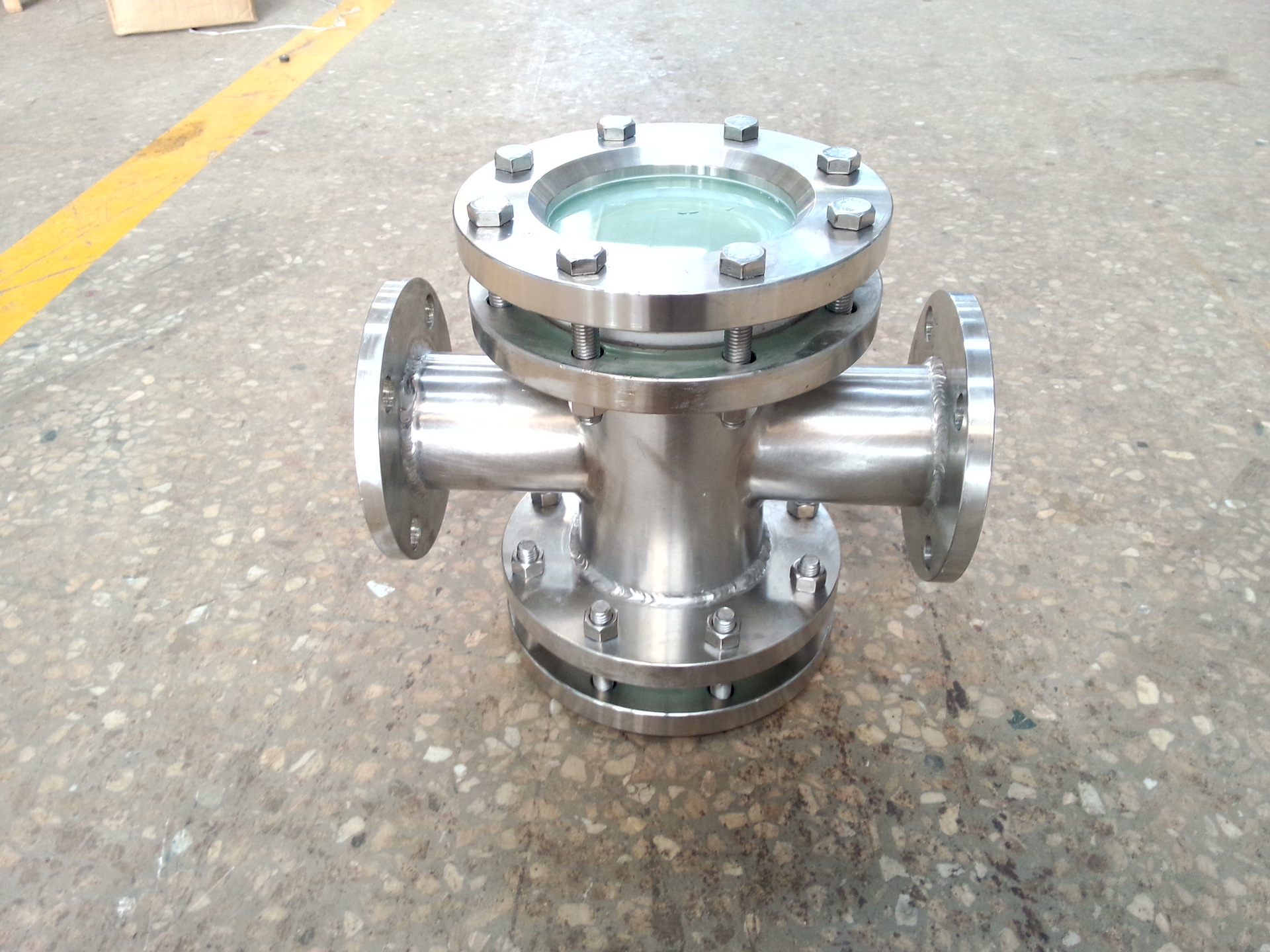 衬四氟四通视镜 304四通视镜 不锈钢四通视镜 不锈钢视镜弯头三通