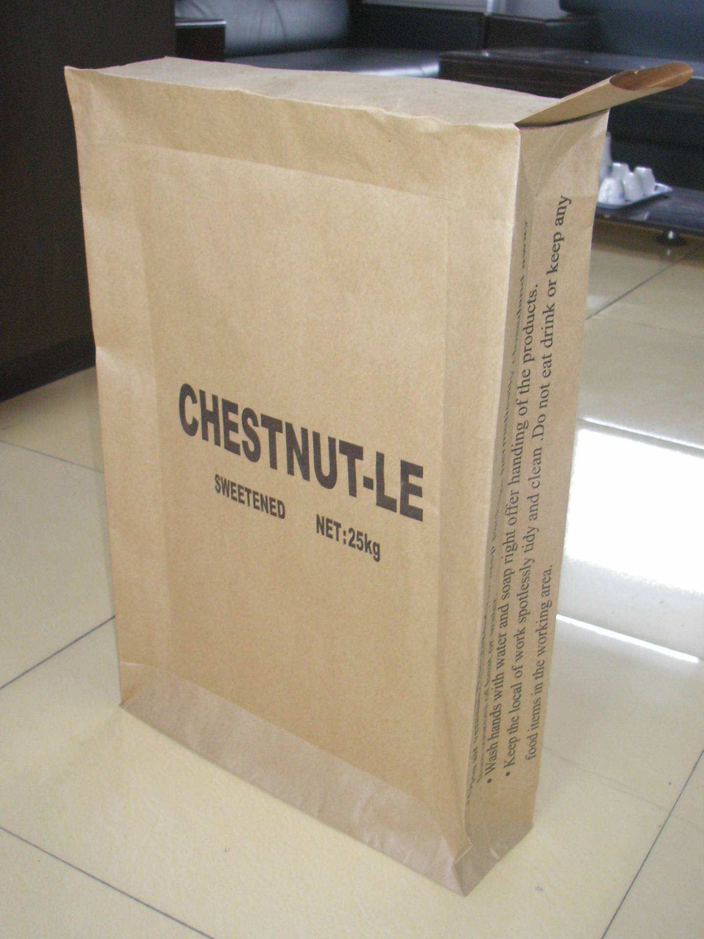 多层牛皮纸袋--方底阀口袋 阀口包装袋 化工用牛皮纸袋