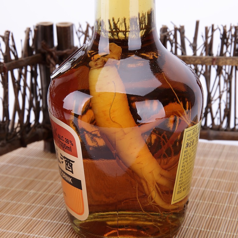 韩国乐天 高丽人参酒 白花人参保健酒 700ml