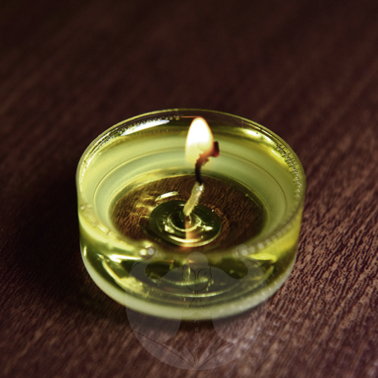 5小时酥油灯 奶黄级棕榈酥油灯厂家直销 佛教用品公司供养 供灯