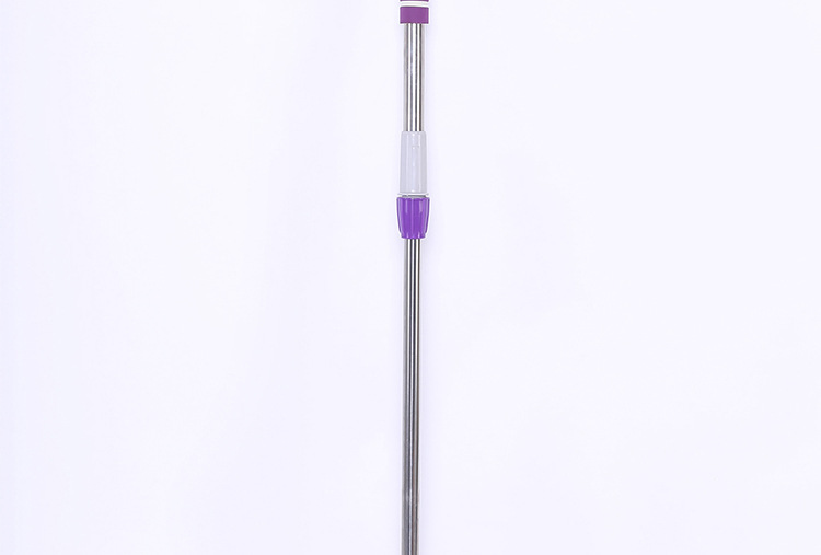 Wholesale stainless steel rod flat mop, wooden floor telescopic hand-wash-free flat support, steel clamp flat mop pic 9