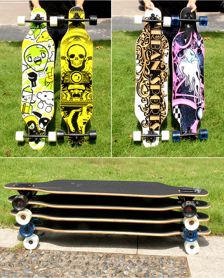 普恩特2020专业四轮成人长板代步速降公路刷街板滑板厂家批发