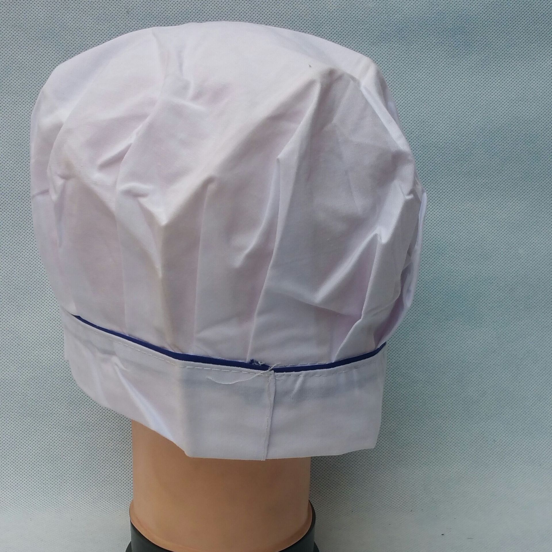 酒店厨师帽子 厨房用品 蛋糕店食品防尘卫生白布帽子 男女厨师帽