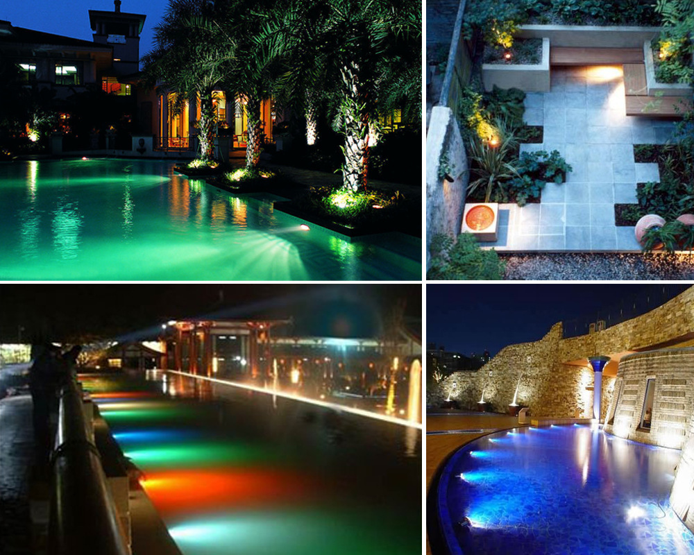 led七彩鱼缸水下灯 节能水族射灯鱼缸灯