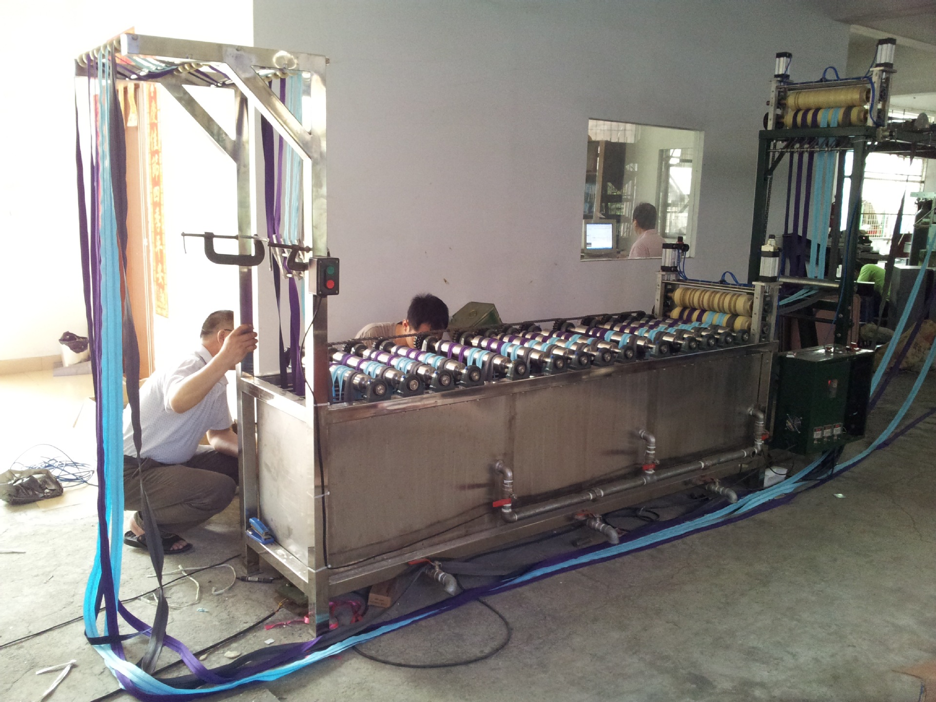 【服务至上】黑布黑牙拉链织物缩水水煮定型机 印染纺织机械设备