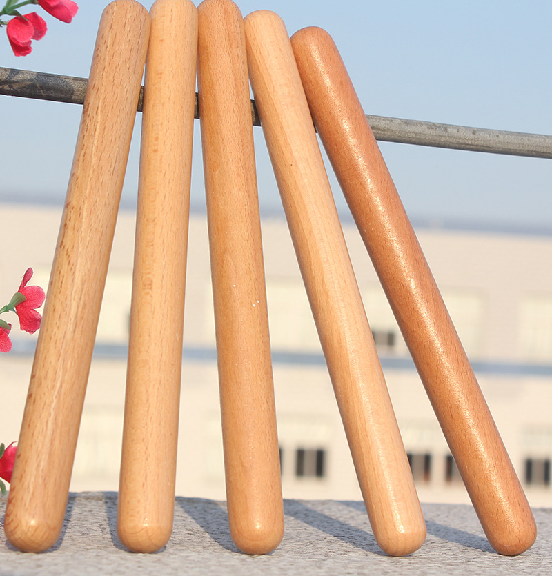 厂家奥尔夫乐器教具 榉木响棒打棒节奏棒 儿童乐器早教音乐玩具.