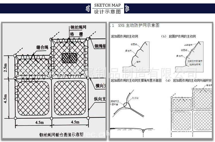 sns主动防护网主动边坡防护柔性防护网gps2型主动防护网批发