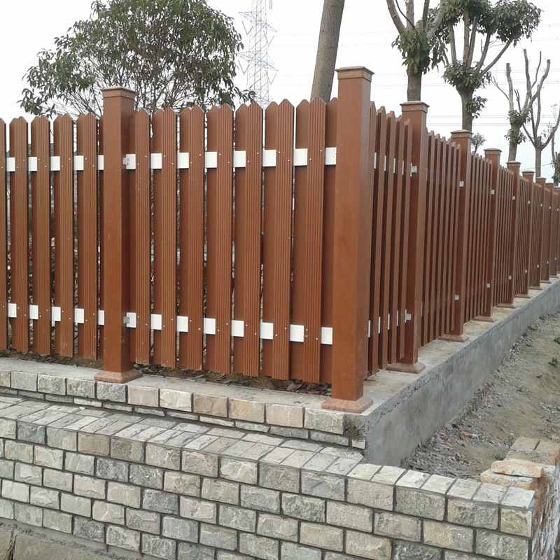 户外木塑材料栅围栏厂家直销pe塑木护栏 栈道防护栏 量大从优