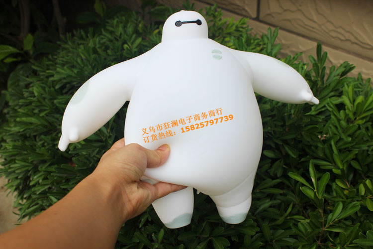 小黄人糖宝大白公仔闪光发泄弹力球发泄大白发光玩具胡巴地摊热卖