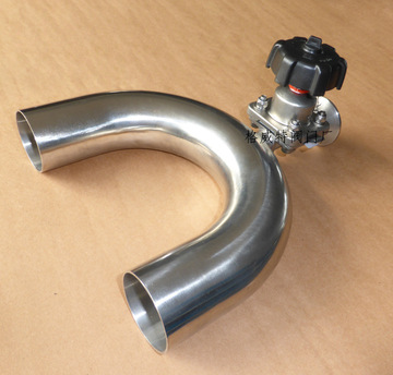 卫生级三通u型隔膜阀卫生级三通快装隔膜阀316l隔膜阀