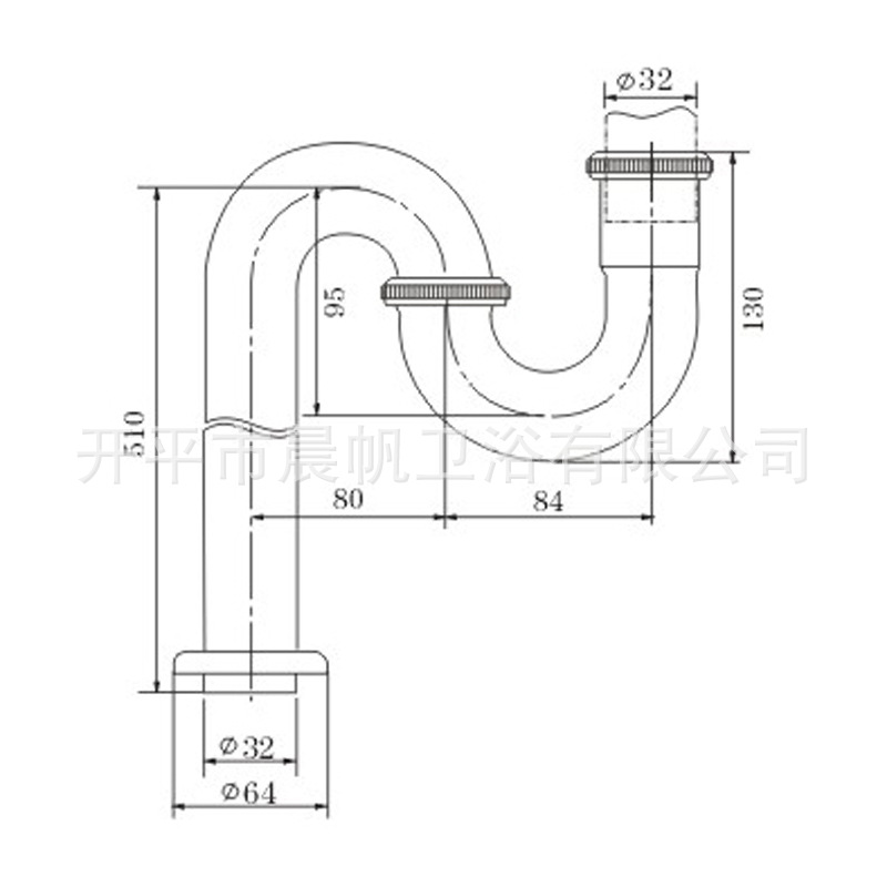 厂家直销防臭防返味防蟑螂精铜地排式面盆洗脸盆竖式存水弯批发