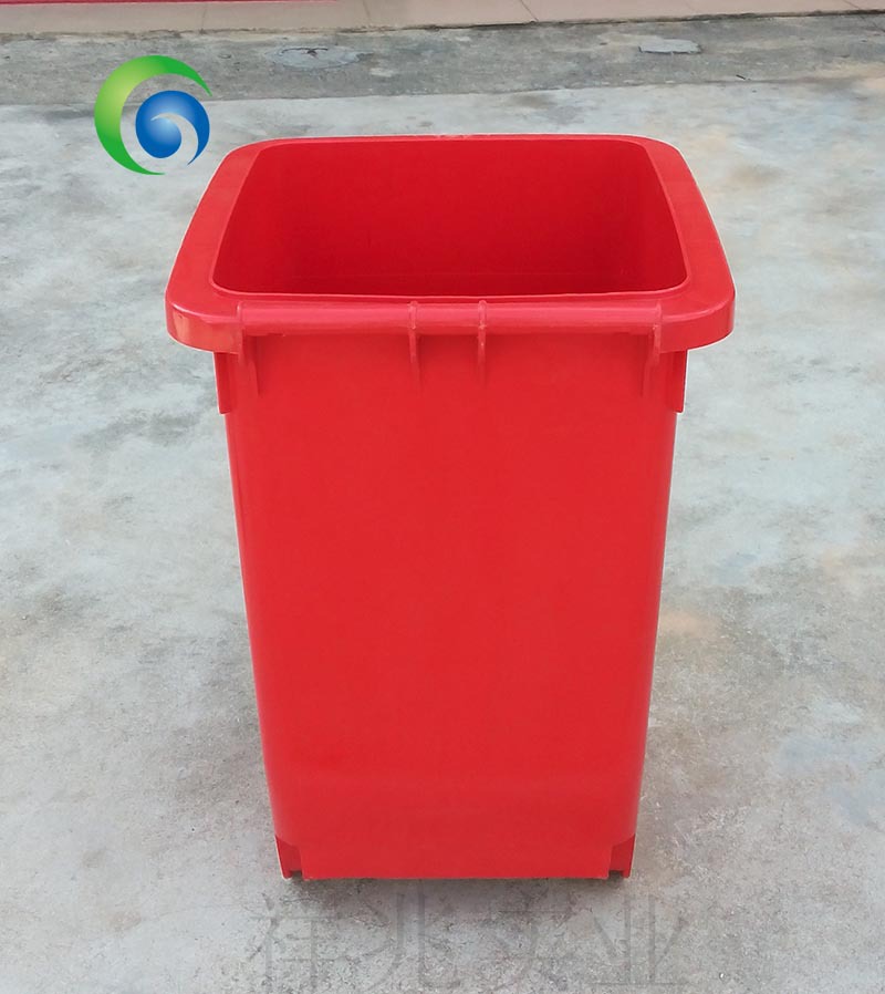 100升环卫塑料垃圾桶全新料加厚户外环保垃圾桶 红色 厂价直销