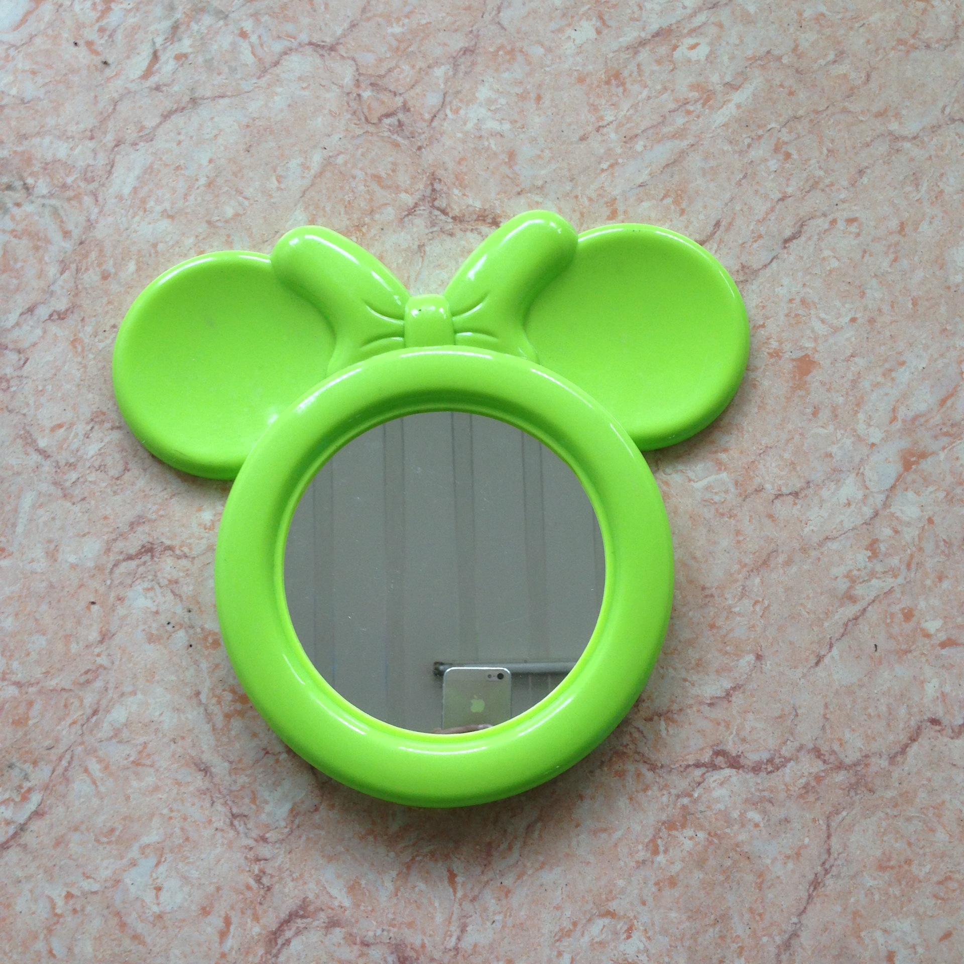 新款创意卡通可爱儿童镜 塑料 壁挂镜子塑料玻璃镜 浴室镜