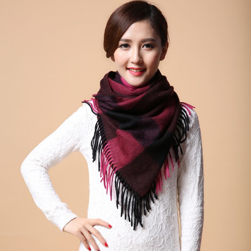 羔绒加厚围巾 男女通用高贵羊绒羊毛围巾 7色 约260克