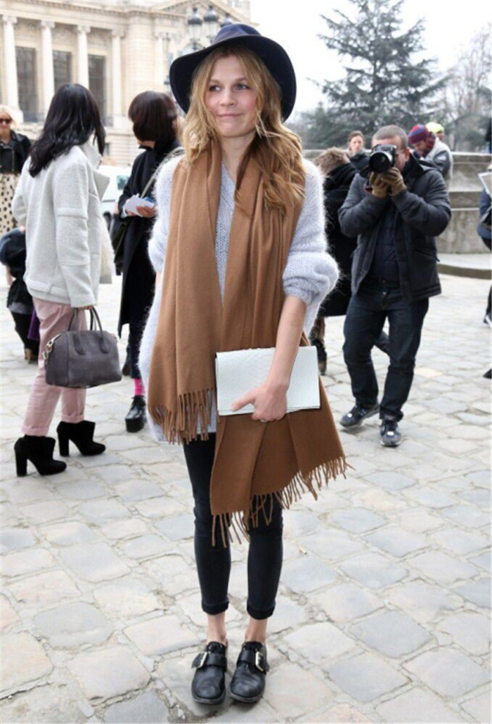 杨幂同款羊绒围巾acne吊牌同款情侣韩国围巾披肩外贸冬天保暖围脖