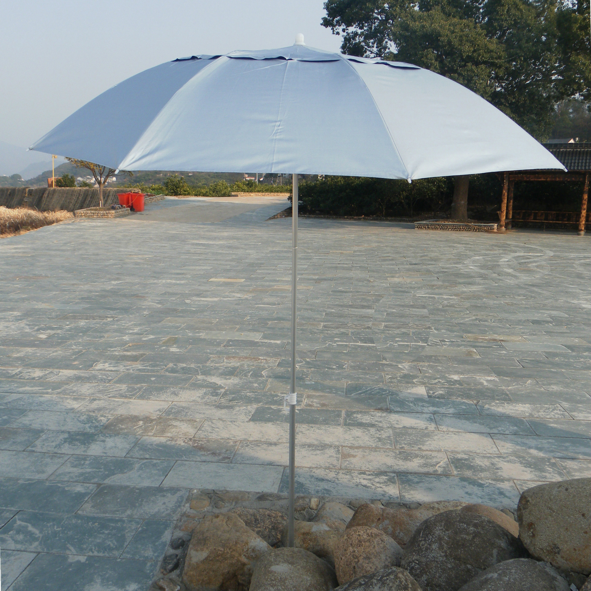 8米万向铝杆内翻钓鱼防紫外线遮阳短包装垂钓雨伞.