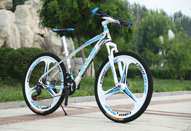 一体轮三刀山地自行车26寸21/24/2