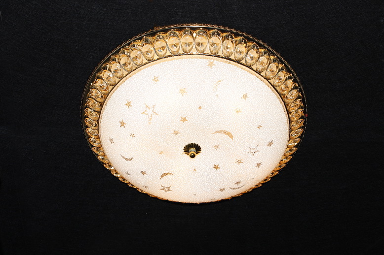 凤尾水晶led卧室吸顶灯客房水晶灯吊灯灯具批发水晶小吸顶灯